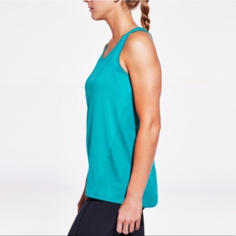 Calia Athletic Pieced A-Line Tank Sports Blue Grass Size XS
